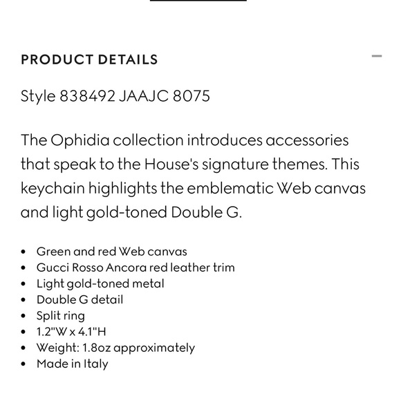 Gucci Brown and Green Key Chain with Iconic Design - Picture 14 of 15